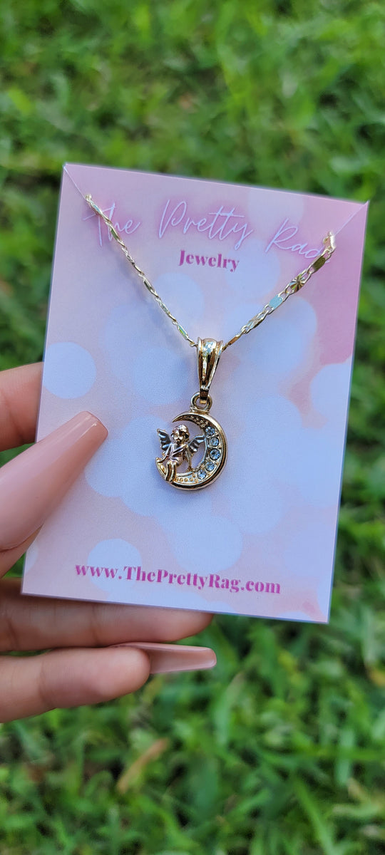 "Under The Moon" 14k Gold Plated Necklace The Pretty Rag
