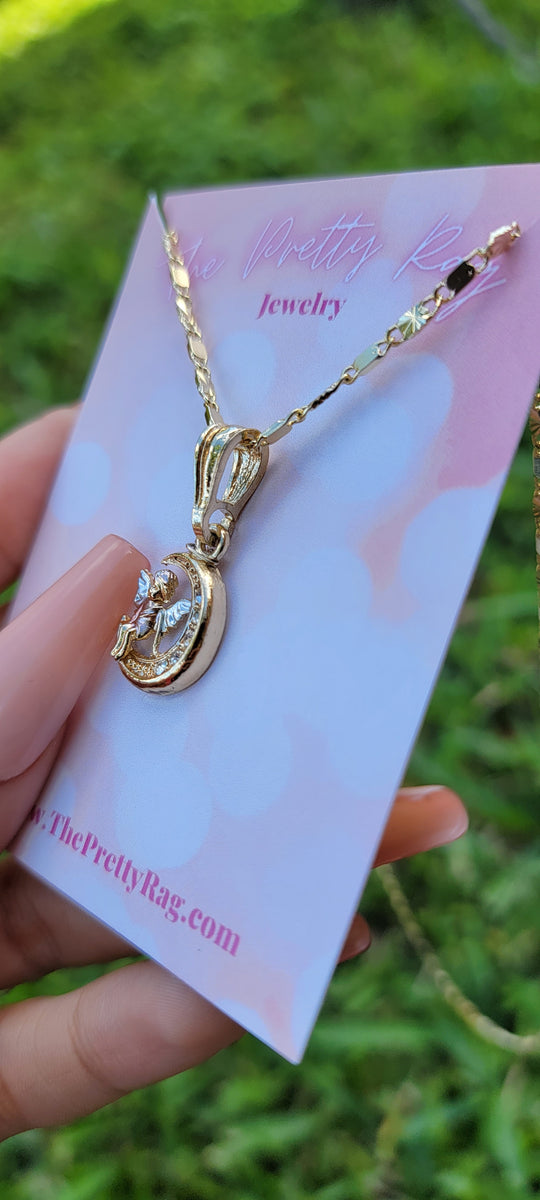 "Under The Moon" 14k Gold Plated Necklace The Pretty Rag