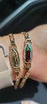 "Belleza" 14K Gold Plated Virgin Mary Bracelet