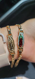 "Belleza" 14K Gold Plated Virgin Mary Bracelet