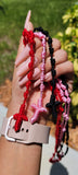"Pray With Me" Handmade Braided Rosary Necklace