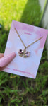 "Love Ties" 18K Gold Plated Bow Necklace
