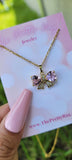 "Love Ties" 18K Gold Plated Bow Necklace