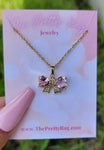 "Love Ties" 18K Gold Plated Bow Necklace