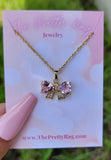 "Love Ties" 18K Gold Plated Bow Necklace