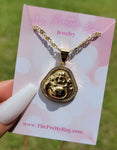 "Timeless Beauty" Buddha 14K Gold Plated Necklace