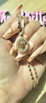 "Glorious" 14K Gold Plated Virgin Mary Necklace