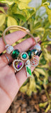 "Precious Jewels" 18k Gold Plated Charm Bracelets TWO OPTIONS