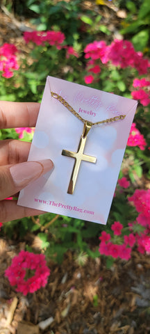 "HE IS RISEN" 18K Gold Plated Necklace