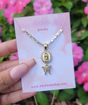 "Destiny" 14K Gold Plated Virgin Mary Necklace