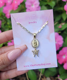"Destiny" 14K Gold Plated Virgin Mary Necklace