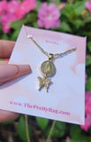 "Destiny" 14K Gold Plated Virgin Mary Necklace