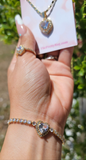 "Heart Throb" Ring, Necklace, and Bracelet Bundle