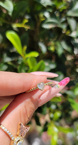 "Lovebug" 14K Gold Plated Adjustable Ring
