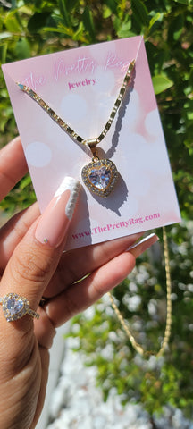 "Heart Throb" Ring, Necklace, and Bracelet Bundle