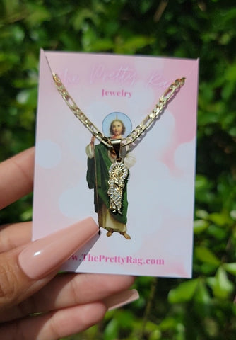 "Timeless" 14K Gold Plated Saint Jude Necklace