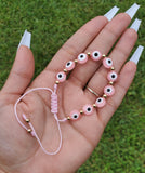 Pink Evil Eye Handmade Bracelet