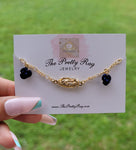 "Roses are blue" 14K Gold Plated Virgin Mary Bracelet