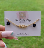 "Roses are blue" 14K Gold Plated Virgin Mary Bracelet