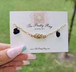"Roses are blue" 14K Gold Plated Virgin Mary Bracelet