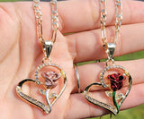 "Eternal Rose" 14K Gold Plated Necklace