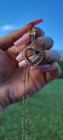 "Love Within" 14K Gold Plated Heart Necklace