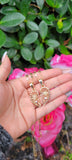"Te Amo" Blush Pink Split Heart Necklace Set of 2