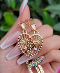 "Te Amo" Blush Pink Split Heart Necklace Set of 2