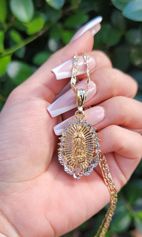 "Blessed Mother" Virgin Mary Necklace
