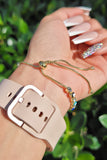 "Goodbye Evil Eye" Gold Plated Slider Bracelet