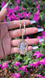 "Blossoms" Virgin Mary Necklace