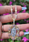 "Blossoms" Virgin Mary Necklace