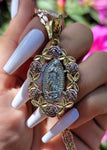 "Blossoms" Virgin Mary Necklace
