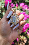 "Blossoms" Virgin Mary Necklace
