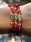 "Courage Protection" Handmade Virgin Mary Red Evil Eye Bracelet