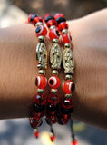 "Courage Protection" Handmade Virgin Mary Red Evil Eye Bracelet