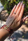"Courage Protection" Handmade Virgin Mary Red Evil Eye Bracelet