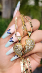 "Broken Hearted" Necklace 2pc Set