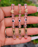 "Compassion" Pink Handmade Virgin Mary Beaded Bracelet