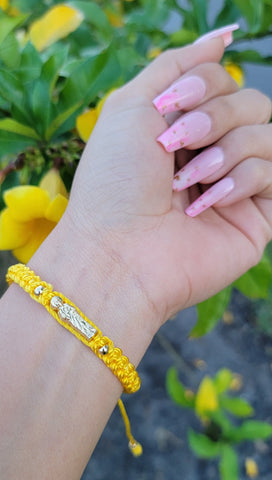 "Sunshine" Handmade Braided St. Jude Bracelet