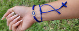 "Tranquility" Blue Handmade St. Jude Braided Bracelet