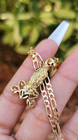 "Mamita Maria" Mini Virgin Mary Necklace