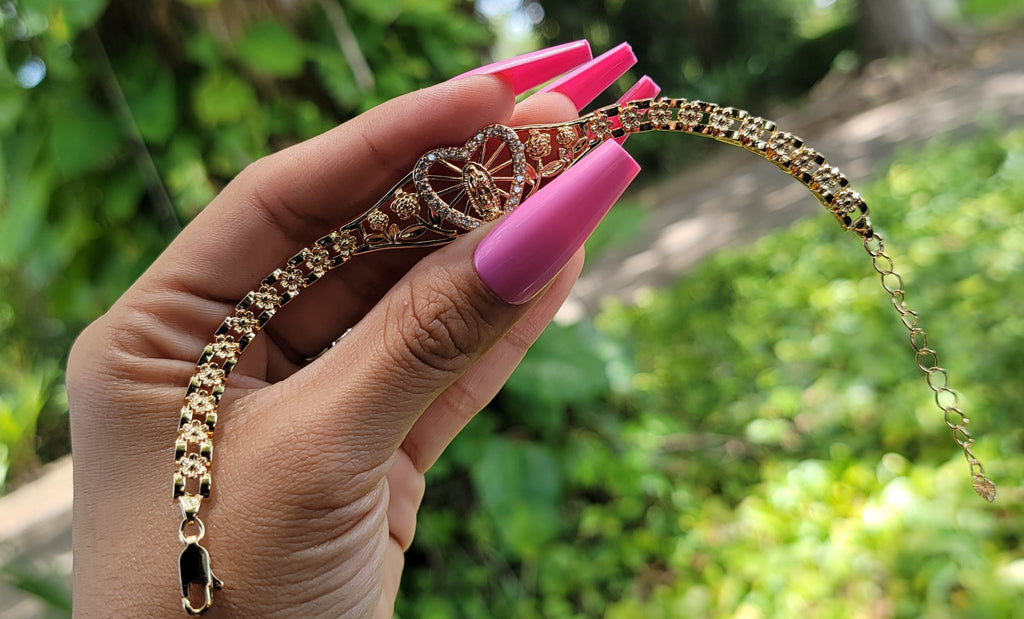 Women'S Stainless Steel Gold-Plated Bracelet - Voj | Gold plated bracelets,  Womens bracelets, Womens jewelry bracelets