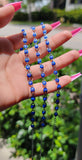 "Guarded" 14K Silver Plated Evil Eye Anklet