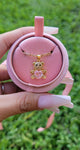 Pink Velvet Necklace Box (Box Only)