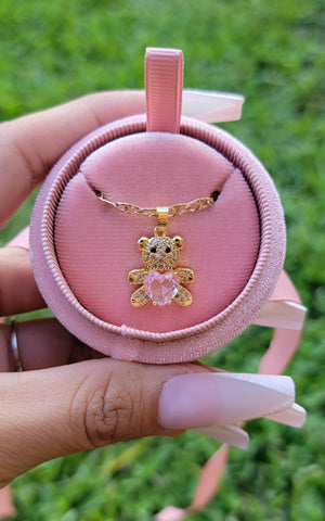 Alloy Cute Teddy Bear Charm Necklace (Waterproof) at Rs 40/piece in New  Delhi
