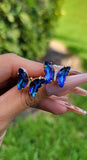 "Ocean Vibe" Glass Butterfly Earrings
