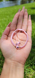 "Protecting My Vibes" Handmade Glass Beaded Evil Eye Bracelet