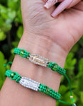 "Keep Hope" Green Handmade St. Jude Braided Bracelet