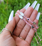"Compassion" Pink Handmade Virgin Mary Beaded Bracelet